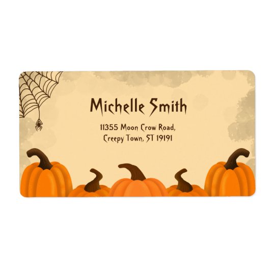 Persoonlijk aangepaste Halloween Etiket (Voorkant)