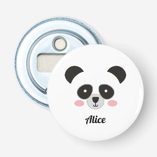 Persoonlijk Aangepaste Knuffel Panda Gezicht – Eig Button Flesopener
