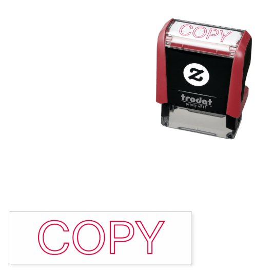 Persoonlijk aangepaste KOPYEERZELFINKTSTEMPEL Zelfinktende Stempel (In situ)