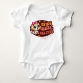 Persoonlijk aangepaste malle baby- en honden- romper (Voorkant)