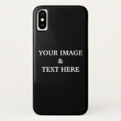 Persoonlijk aangepaste zwarte eigen foto Case-Mate iPhone case (Achterkant)