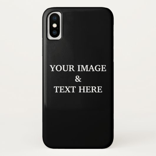 Persoonlijk aangepaste zwarte eigen foto Case-Mate iPhone case (Achterkant)