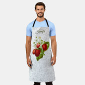 Persoonlijk Aardbei Kantwerk Keuken Schort (Gedragen)