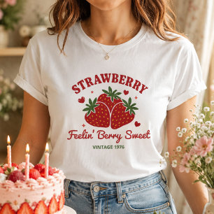 Persoonlijk Aardbei Verjaardagsjaar Vintage Tri-Blend Shirt