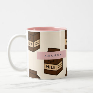 Persoonlijk Aardig Chocolademelk Karton Tweekleurige Koffiemok
