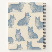 Persoonlijk Aardig Corgi Patroon Notitieboek (Achterkant)