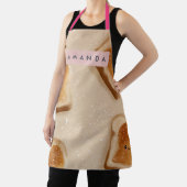Persoonlijk Aardig Kawaii Toast Patroon Schort (Insitu)