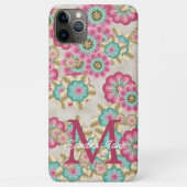 Persoonlijk Abstract Lente Bloemen Patroon Case-Mate iPhone Case (Achterkant)