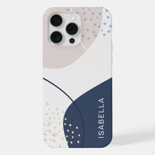 Persoonlijk Abstract Monogram iPhone Hoesje (Achterkant)