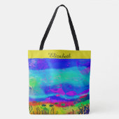 Persoonlijk Abstract oceaan Tote Bag (Voorkant)