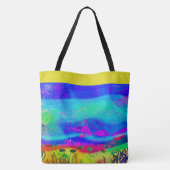 Persoonlijk Abstract oceaan Tote Bag (Achterkant)