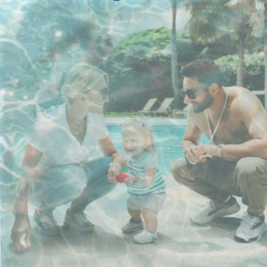 Persoonlijk Abstract Oceaangewater Aangepaste Foto Stenen Onderzetter