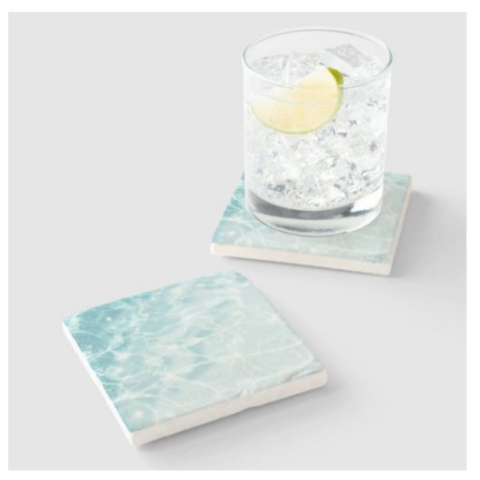 Persoonlijk Abstract Oceaangewater Aangepaste Foto Stenen Onderzetter