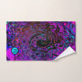 Persoonlijk Abstract Paars en Zwart Bad Handdoek (Handdoek)