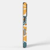 Persoonlijk Abstract Retro Bloemmotief Monogram Case-Mate iPhone Case (Achterkant / Rechts)