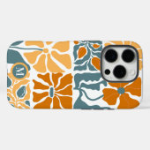 Persoonlijk Abstract Retro Bloemmotief Monogram Case-Mate iPhone Case (Achterkant (horizontaal))