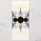 Persoonlijk Abstract Silver Fractal Bladwijzer (Achterkant)