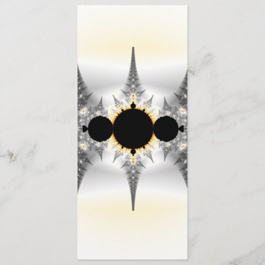 Persoonlijk Abstract Silver Fractal Bladwijzer (Achterkant)