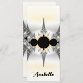 Persoonlijk Abstract Silver Fractal Bladwijzer (Voorkant / Achterkant)