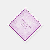 Persoonlijk Abstract Zwirl Paars Servet (Hoek)