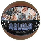 Persoonlijk Abuela-familiefotobalgift Basketbal (Voorkant)