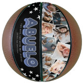 Persoonlijk Abuela-familiefotobalgift Basketbal (Verticaal)