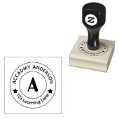 Persoonlijk Academisch Initiaal A Ronde Stempel (Gestempeld)
