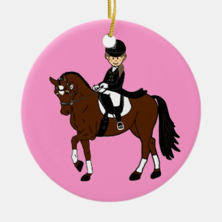 Persoonlijk accessoire voor paard en ruiter dressa keramisch ornament