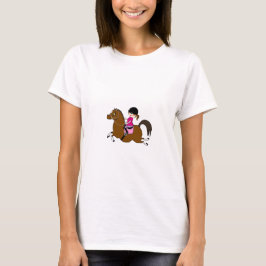 Persoonlijk accessoire voor paard en ruiter in dre t-shirt