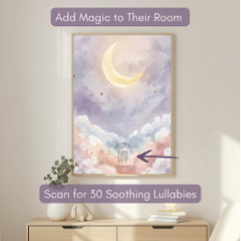 Persoonlijk Acrylaat Babykamer Bord | Pastel Maan