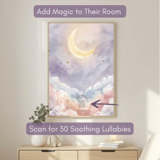 Persoonlijk Acrylaat Babykamer Bord | Pastel Maan