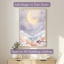 Persoonlijk Acrylaat Geboortebord | Pastel Maan