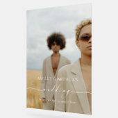 Persoonlijk Acrylaat Huwelijksfoto Bord (Hoek)