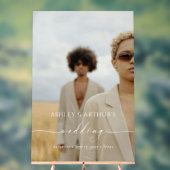 Persoonlijk Acrylaat Huwelijksfoto Bord (Neutraal)