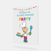 Persoonlijk acrylic bord voor kinderfeestje met pa (Hoek)