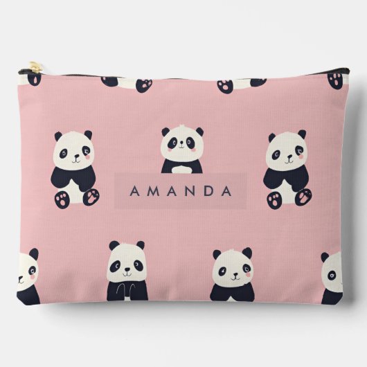 Persoonlijk Adoreerbaar Panda Patroon Etui (Voorkant)