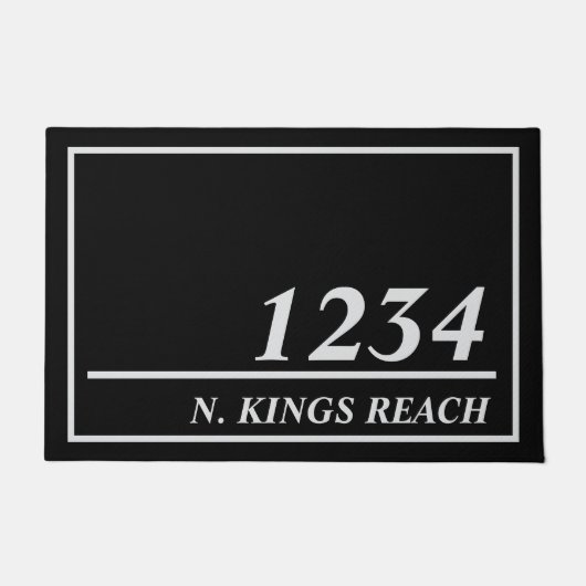 Persoonlijk adres deurmat (Voorkant)