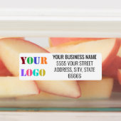 Persoonlijk adres en labels voor bedrijfsnaam (Aangebracht)