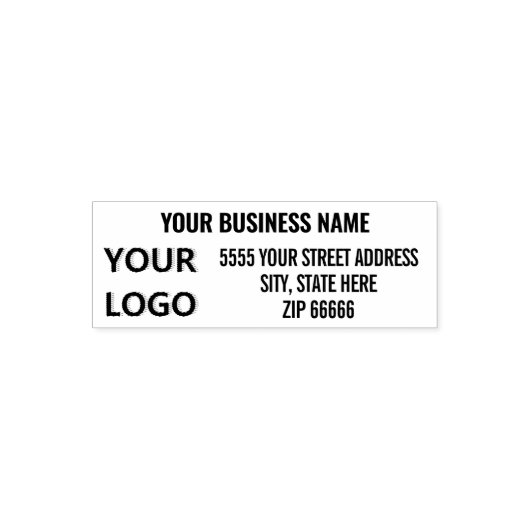 Persoonlijk adres Naam Logo Professionele stempel (Design)