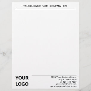 Persoonlijk adres van bedrijfsnaam Letterhead Briefhoofd