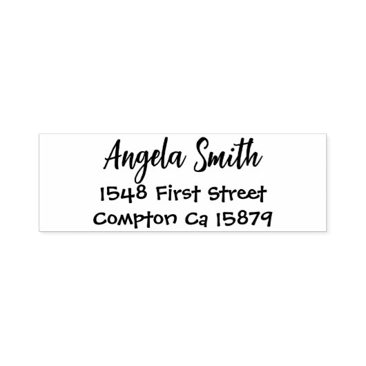 Persoonlijk adres  zelfinktende stempel (Design)