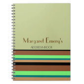 Persoonlijk adresboek (of journaal of lijst) notitieboek (Voorkant)