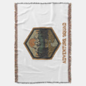 Persoonlijk Adventure Squad Berg Badge T-Shirt Deken (Voorkant Verticaal)