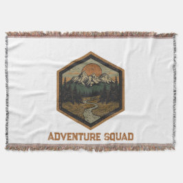 Persoonlijk Adventure Squad Berg Badge T-Shirt Deken