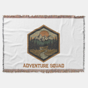 Persoonlijk Adventure Squad Berg Badge T-Shirt Deken