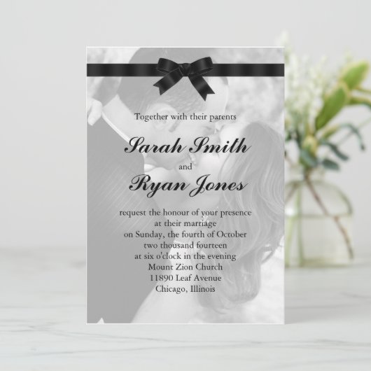 Persoonlijk Afbeelding bruiloft Kaart (Staand voorkant)