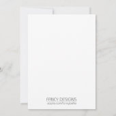 Persoonlijk Afbeelding bruiloft Kaart (Achterkant)