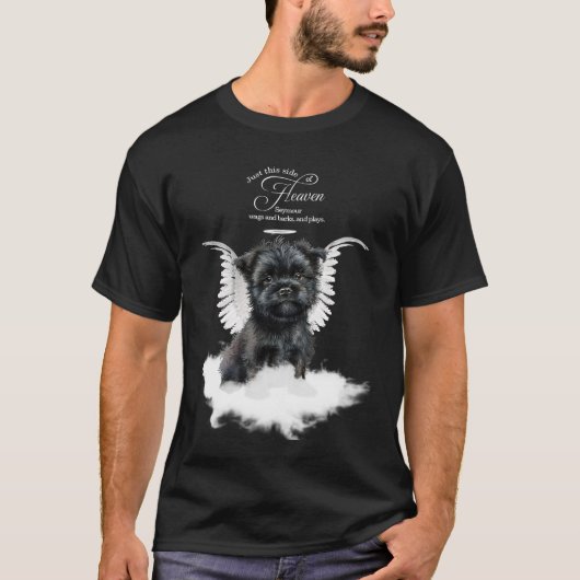 Persoonlijk Affenpinscher-hondengedenkteken T-shirt (Voorkant)