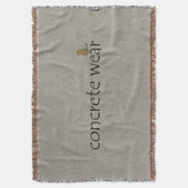 Persoonlijk Afgekoelde Stedelijke Beton Wear Dekbe Deken (Voorkant Verticaal)