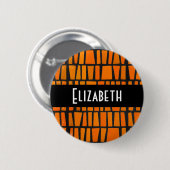 Persoonlijk Afrikaans stam patroon Ronde Button 5,7 Cm (Voorkant /achterkant)